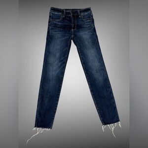 American Eagle Skinny Jeans Sz 00 | Next Level Stretch | Raw Hem